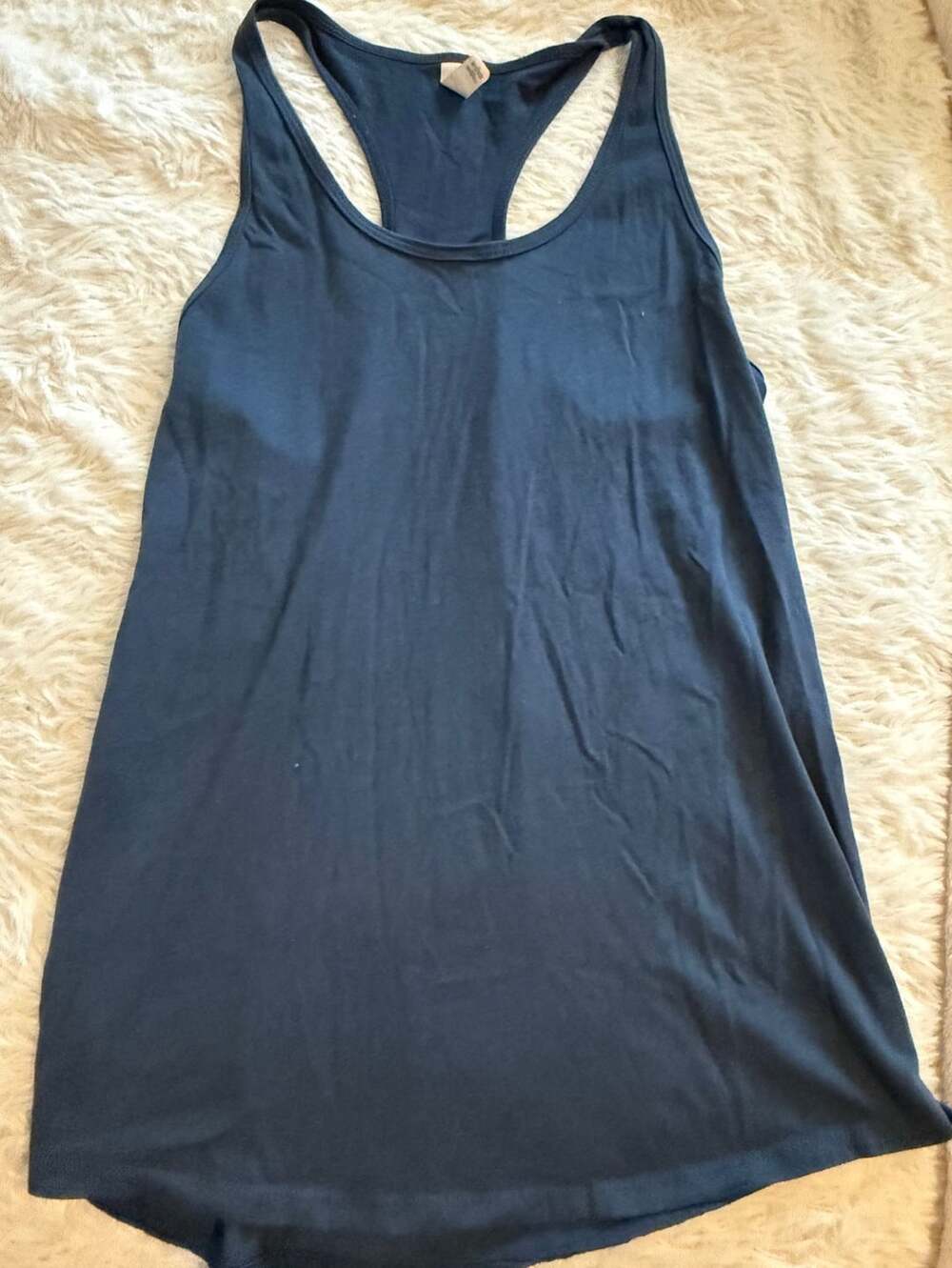 Ideal T By Next Level Tank Top Size XL Navy Blue Racerback